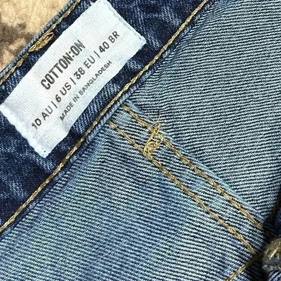 Cotton:On Mom Jean Size 6 100% Cotton - Picture 7 of 7
